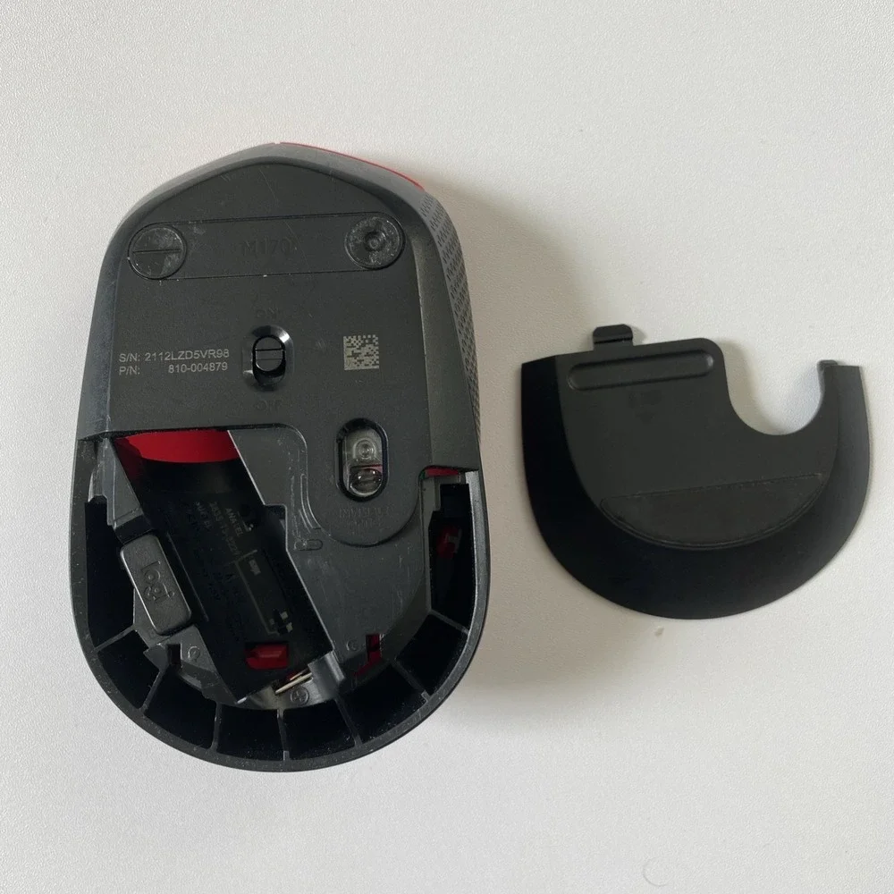 Logitech‎ - M170 Wireless Mouse For PcMac,2.4 Ghz With USB Mini Receiver - Red